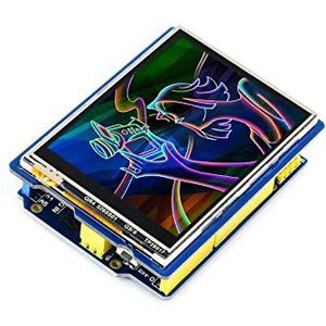 Waveshare 2.8 inch TFT Resistive Touch LCD Shield 320×240 Resolution Onboard SPI Interface Display Screen Module Compatible with Leonardo NUCLEO