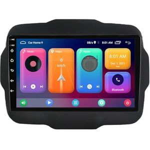 Android 14 2 Din Autoradio voor Jeep Renegade 2014-2020 - Steun Carplay Android Auto DSP-9"" Touchscreen Auto Stereo Met Stuurwielbediening WIFI 4G Bluetooth Split-Screen(P2 WIFI 4-Core 1G+32G)