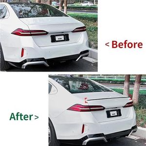 Kofferbak Spoiler Voor MP-stijl auto achterklep dakspoiler voor BMW 5-serie I5 G60 525i 530i 2024+ achtervleugel bodykits tuning kofferbak exterieurbekleding Auto achterspoiler(Glanzend zwart)