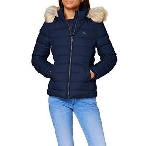 Tommy Jeans Tjw Basic donsjack met capuchon voor dames, Twilight Navy, L