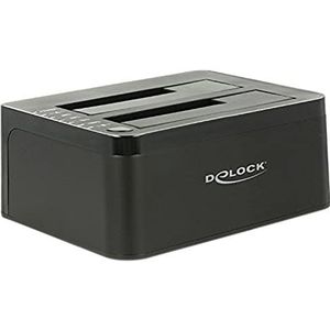 Delock compatible Dual Docking Station SATA HDD > USB 3.0 with Clone Function - Speicher-Controller - SATA 6Gb/s - USB 3