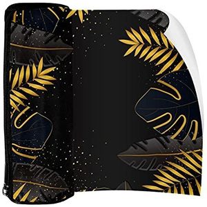 Potlood Case Pen Tas Houder met Rits Coin Organizer Tassen Make-up Cosmetische Pouch voor Vrouwen Tiener Meisjes Jongens Kinderen, Donkere Bladeren Patroon_Artboard