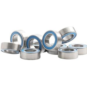 FUSHI MR74 ZZ 4 x 7 x 2,5 mm (10 stuks) MR74ZZ en MR74RS lagers voor high-speed videokaarten voor motor, (MR74rs Blue Seal)