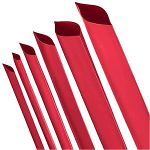 ISOLATECH krimpkous per meter rood zonder lijm Ø 30mm 2 meter krimpverhouding 2:1 set polyolefine voor het isoleren van kabels soldeerverbindingen niet gelabeld UV-bestendig (Ø30mm 2meter)