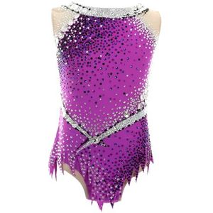 Ritmische Gymnastiekpakjes For Wedstrijden, Zacht Gymnastiekkostuum For Meisjes, Teamwedstrijduniform(4XL)