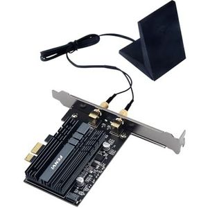Fenvi PCIe WiFi-kaart Next-Gen Wi-Fi 6 MU-MIMO OFDMA AX200 802.11ax PCI-Adapter WiFi 6 voor PC Netwerk Draadloze 2x2 2.4GHz 5GHz BT 5.0 2.4 Gbps 11AX OFDMA CNVi WLAN Wi-Fi Miracast 3000 Mbps