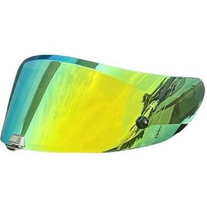 Motorhelm vizier lens, Helmvizier, RPHA 70 Helmschermen for HJC RPHA 11 HJ-26 ST Universele maat Zonnebrandcrème Ca-SCO Moto Accessoires (Vizierbasis)(Revo Deep Gold-day Use Only)