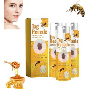 TagRecede Bijengif Spray, Wrattenverwijderingsspray Skin Tag Verwijdering Bijengif, Voor Alle Huidtypes (3PCS)