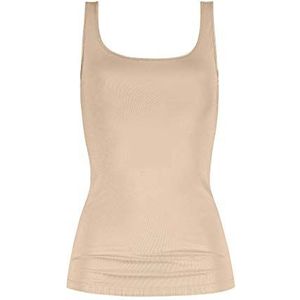 mey damestop met brede bandjes & ronde halslijn - als onderhemd of tanktop voor dames - basic tanktop met smalle pasvorm zonder zijnaden - natuurlijk draagcomfort - soft skin, maat. 46