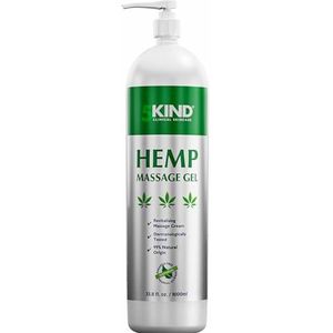 5kind extra sterke hennep gel 1000ml - Krachtige hennepolie en Arnica crème - voor massage van de gewrichten en spieren, onderrug, voeten, knieën, nek & schouders - Boordevol natuurlijke ingrediënten