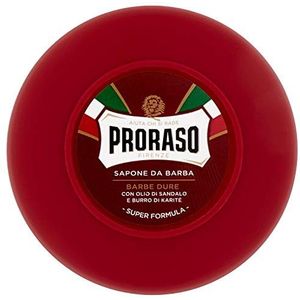Proraso Zeep Rode Barbe Dure kom - 150 ml