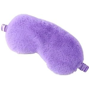 Slaapmasker van zacht pluche voor de ogen, slaapmasker in wolkvorm, paars