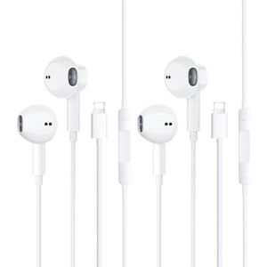 BONBELONG Hoofdtelefoon voor telefoons, in-ear hoofdtelefoon met kabel, hifi, stereo oordopjes, compatibel met telefoons 7 8 11 12 13