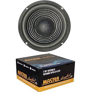 1 MASTER AUDIO CW 650/4+4 luidspreker subwoofer diffuser woofer 16,5 cm 165 mm 6,5"" 120 watt rms 240 watt max dubbele spreekspoel 4+4 ohm auto, 1 stuk