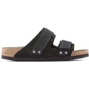 Birkenstock - Heren - Schoenen - Zwart - Suède - Verstelbare Bandjes