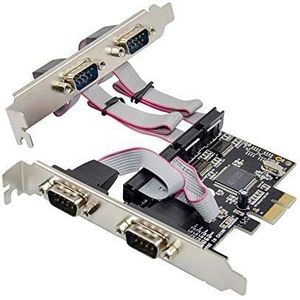 MEO PCIe naar 4 Poorten DB9 RS232 Seriële Converter Kaart 4 DB-9 Seriële rs232 Poorten pci-e Controlemechanisme Kaart WCH384L chipset com