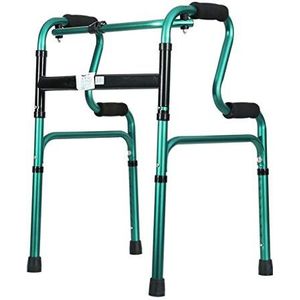 KRXSOBNV, Mobiliteitsloper Multifunctioneel opvouwbaar loophulpmiddel, lichtgewicht aluminium loopframe Ergonomische handgrepen In hoogte verstelbaar - Beer: 180 kg ，Looprek