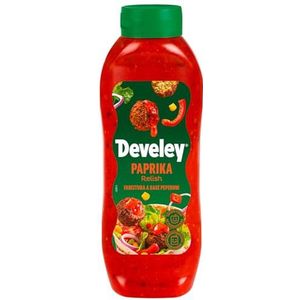 Develey Paprika Relish 875 ml plastic fles