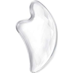 Wapodeai Gua Sha Massage Tool Professionele Gua Sha Facial Tools, Breng aan op het gezicht, ogen, nek, hele lichaam huidmassage en verstevigende huid. Kristal transparante kleur.