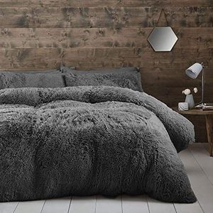 Catherine Lansfield Snoezig kingsize dekbedset, grijs (charcoal)