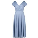 Vera Mont - 0333/4112 - Damesjurk - Blauw/Zilver