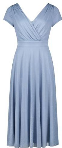 Vera Mont - 0333/4112 - Damesjurk - Blauw/Zilver