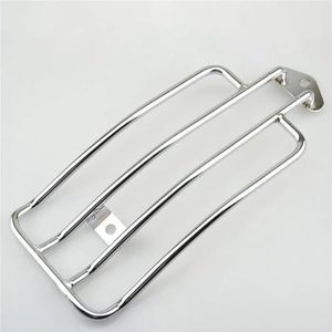 bagagedrager Motorfiets Achter Bagagerek Solo Seat Bagagerek Ondersteuning Plank Voor Sportster XL883 1200 XR Iron Custom 1985-2003 Motorfiets bagagedrager(Chrome)