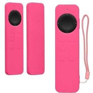 kwmobile hoes compatibel met Apple Siri Remote 3rd / 2nd Gen hoes - Siliconen anti-slip hoes voor afstandsbediening in poederroze