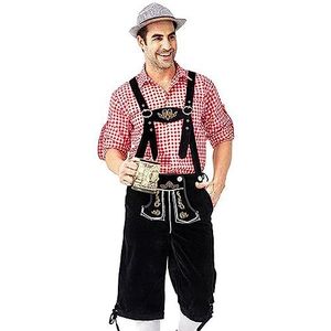Heren Duitse Oktoberfest Kostuums Traditioneel Beiers Bier Mannelijk Shirt voor Halloween Dress Up Party en Bier Festival