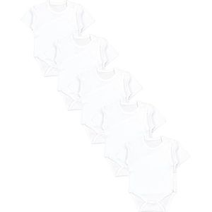 TupTam Baby Jongens Wikkelrompertjes Korte Mouwen Set van 5, Kleurenmix 5, 62