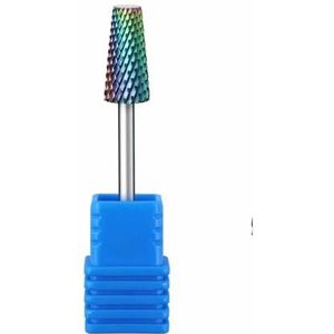 IVWZTXV 1 stuk nagelboorbits van gelegeerd wolfraamstaal met platte kop for het verwijderen van dode huidcellen, stratum corneum en manicure-instrumenten(DMT10)