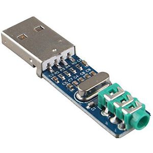 HALJIA 5 V Mini PCM2704 Geluidskaart Decodering Module DAC Decoder Board voor PC Computer USB Aangedreven HIFI Niveau Compatibel met Computer EK1278