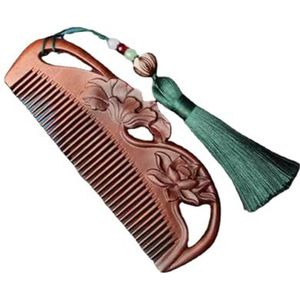 Sandelhout kam voor hoofdhuid massage lange haren kam zonder knopen