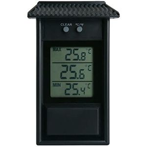 NA digitale broeikasthermometer - Max Min thermometer om maximale en minimale temperaturen te bewaken, wandgemonteerde broeikasaccessoires voor binnen of buiten