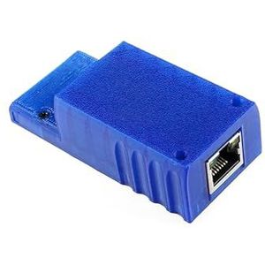 HWJXD Breedbandadapter voor Gamecube ondersteunt online en LAN multiplayer-spellen (blauw)