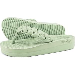 Comfy*Weave Damessandalen, Matcha groen, 39 EU