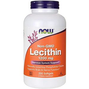 Now Foods - Lecithine Non-GMO - 1200 mg - 200 Zachte Gels