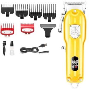 Tondeuse voor mannen, tondeuse professionele tondeuse draadloze haarsnijmachine elektrische kapper digitale tondeuse voor mannen