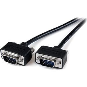 StarTech.com 3 m VGA-naar-VGA-kabel - HD15 mannelijk naar HD15 mannelijk - coaxiaal hoge resolutie - laag profiel - VGA-monitorkabel (MXT101MMLP10), zwart