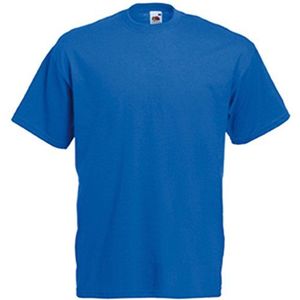 Fruit of the Loom Valueweight T-shirt voor heren, Royal Blauw, L
