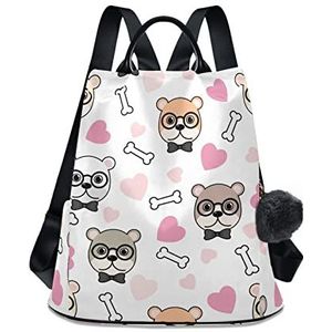 Leuke Cartoon Wilde Dieren Vrouwen Rugzak Mode Grote Designer Rugzak Reistassen Voor Dames Meisje, Multi17, One Size