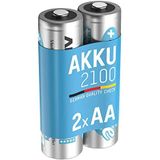 ANSMANN Mignon AA MaxE Type 2100mAh oplaadbare batterij met hoge capaciteit 2x Mignon AA HR6