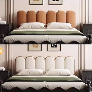 SAYEYBU Petals Wedge Headboard Back Pillow for Bed Backrest Bedside Cushion, Corduroy Retro Bedside Large Reading Pillow for Bed/Daybed with Removable and Washable Cover,Bruin,90 * 50 * 12cm