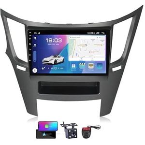 Voor Subaru Outback 4 Legacy 5 2009-2014 Android 13 Carplay Autoradio, 9 inch Scherm Radio Android Auto Bluetooth Handsfree 4G WiFi FM/RDS/DAB+ Radio HiFi Achteruitkijkcamera + DVR(NF-4)