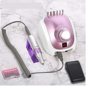 Elektrische nagelvijl, Nagelboormachine, 35000 RPM Pro Manicure Machine Manicure Pedicure Kit Elektrische vijl, Nail Art Tool voor zowel natuurlijke als kunstnagels