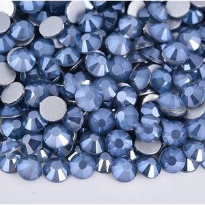 SS3-SS30 Jet Hematite Color-stickers Nail Art Flat back Non Hotfix Rhinestones Lijm op Rhinestone Nail Art Strass Gym Dress F0246-DK Grijs Mokka-mix ss3-ss16 1440 stuks
