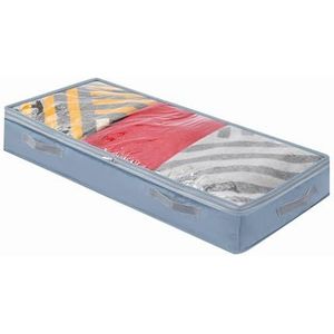 AYWTIUN Onderbed opslag onderbed opbergtas grote capaciteit dekbed kledingkast kleding opslag stof Oxford doek deken transparante organizer opbergtas (kleur: 100 x 45 x 15 cm blauw)