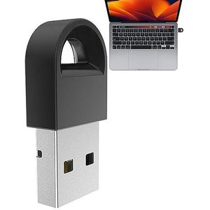 AOKLEY Draadloze USB-adapter, BT.5.1 draadloze adapter met USB-poort, externe ontvanger voor high-speed audio-overdracht, mini-adapters tegen interferentie voor toetsenborden, hoofdtelefoon