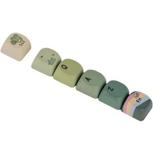 QPSJXN COSYDIARIES Compatibel met Rainy Froggy Day Keycap Set 144 MOA Moa Dye-Sublimatie PBT voor 60% 65% 75% TKL en full-size toetsenborden