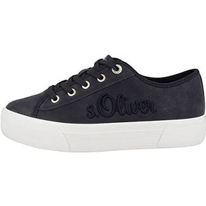 s.Oliver Dames Sneaker Low 5-23678-37, Navy 5 23678 37 805, 38 EU